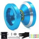 Brinquedo de metal responsivo e sem resposta Yo-yo MAGICYOYO N8, azul