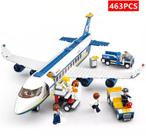 Brinquedo de montar modelo avião m38-b0366 sluban 463 peças