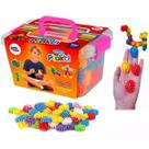 Brinquedo de Montar PLAKT 100 Peças Maleta Rosa Paki TOYS 1292