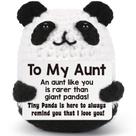 Brinquedo de panda de crochê feito à mão BDAyption Aunt Gift