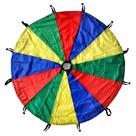 Brinquedo de paraquedas Play Parachute GSi Kids Rainbow de 12 pés com bolsa