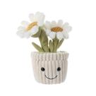 Brinquedo de pelúcia Apricot Lamb Soft Daisy Plant com vaso recheado de 25 cm