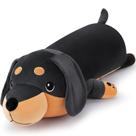 Brinquedo de pelúcia Auspicious Beginning, cão dachshund preto gigante de 30 cm