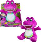 Brinquedo de pelúcia Barney Heart Glow +2 anos com música e luzes
