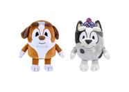 Brinquedo de pelúcia Bluey and Friends Princess Muffin & Winton 15cm