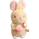 Brinquedo de pelúcia Bunny Nordic Style com morango 25 cm - bege Brinquedo de pelúcia Bunny Nordic Style com morango 25 cm - bege
