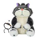 Brinquedo de pelúcia Cute Angry Cat, presente de pelúcia para crianças de 25 cm
