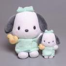 Brinquedo de pelúcia de animação japonesa Sanrio Pudding Dog 10cm Brinquedo de pelúcia de animação japonesa Sanrio Pudding Dog 10cm