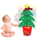Brinquedo de pelúcia de árvore de Natal de dança eletrônico com música bonito dança suculenta amantes aprendendo a falar brinquedo