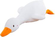 Brinquedo de pelúcia de pato, boneca de pelúcia de pelúcia, travesseiro supermacio para todas as idades (olhos redondos brancos, 25,6")
