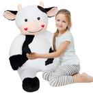 Brinquedo de pelúcia de pelúcia Cudhug Cow de 32 cm de tamanho grande para crianças