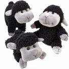 Brinquedo de pelúcia de pelúcia Tiny Heart Sheep Lamb para crianças, 3 unidades