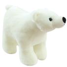 Brinquedo de pelúcia, desenho animado, urso polar, boneca macia de pelúcia, 25 cm