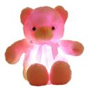 Brinquedo de pelúcia elfishgo Creative Light Up LED ursinho de pelúcia 50 cm rosa