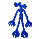 Brinquedo de pelúcia FIMIGID Siren Head Monster com membros móveis azul claro