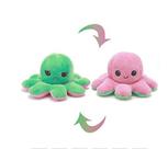 Brinquedo de pelúcia Flip Octopus rosa/verde 20cm
