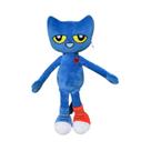 Brinquedo De Pelúcia Gato Pete Sorridente Azul De Desenho Animado 30cm, Boneco De Pelúcia Para