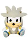 Brinquedo de pelúcia Great Eastern Entertainment Sonic The Hedgehog SD Silver Sitting 18 cm