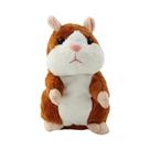 Brinquedo De Pelúcia Hamster Falante Para Crianças, Boneco De Animal Engraçado, Presente Calmante