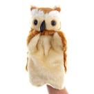 Brinquedo de pelúcia Hand Puppet Plush Owl para crianças - marrom