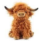 Brinquedo de pelúcia Highland Cows de 27,4 cm Toaje Brown