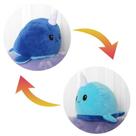 Brinquedo de pelúcia Hmwy de dupla face Cat Gato Unicorn Flip 20cm