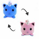 Brinquedo de pelúcia Hmwy de dupla face Cat Gato Unicorn Flip 20cm