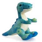 Brinquedo de pelúcia HollyHome T-Rex Dinossauro azul e branco para crianças