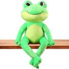 Brinquedo de pelúcia HyDren 28" Green Frog, macio e fofo, pernas longas