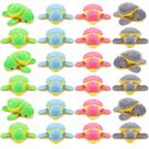 Brinquedo de pelúcia HyDren Small Turtle Plush 8,9 cm, 24 unidades para crianças