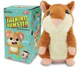 Brinquedo de pelúcia interativo Talking Hamster Qwifyu