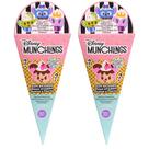 Brinquedo de pelúcia Just Play Disney Munchlings, pacote com 2 polegadas