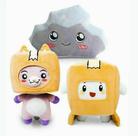 Brinquedo de pelúcia Lankybox Boxy + Foxy + Rocky para crianças de 20 cm/25 cm/29