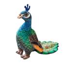 Brinquedo de pelúcia macio, boneca pavão, desenho animado, pássaro exótico, 28 cm