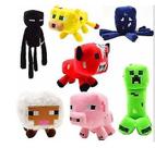 Brinquedo de pelúcia Minecraft Creeper Enderman Ocelot Squid Pig Sheep