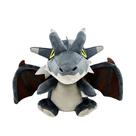Brinquedo de pelúcia Monster Hunter Dragon com asas de morcego 35 cm preto