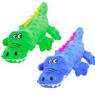 Brinquedo de Pelúcia Mordedor Jacaré para Cachorros (Cores Diversas)
