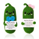 Brinquedo de pelúcia NQEUEPN Positive Cucumber Pickle com cartão positivo