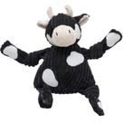 Brinquedo de Pelúcia para Cachorro HuggleHounds Angus Vaca Grande com 5 Apitos