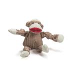 Brinquedo de Pelúcia para Cachorro HuggleHounds Stuey Macaco de Meia Pequeno 23 cm