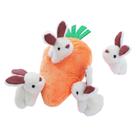 Brinquedo de pelúcia para cães Amazon Basics Hide and Seek Squeaky, pacote com 5