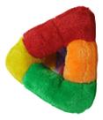 Brinquedo De Pelúcia Pirâmide Cor Colorida - Chalesco Brinquedo De Pelúcia Pirâmide Cor Colorida - Chalesco