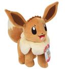 Brinquedo de pelúcia Pokémon Eevee 30 cm - Licenciado oficialmente - 2+