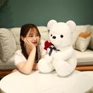 Brinquedo de pelúcia SHAFISH Cute Plush Rose Bear, 45 cm