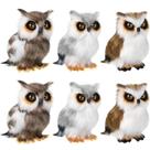 Brinquedo de pelúcia Skylety Mini Owl, enfeites pendurados de Natal de 8 cm