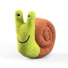Brinquedo de pelúcia Snail Dog Snuffle Interactive Chew Toy Brown