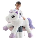 Brinquedo de pelúcia social Giant Unicorn White 110cm