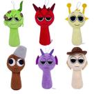 Brinquedo de pelúcia Sprunki Game Wenda Grey 25 cm para crianças e adultos