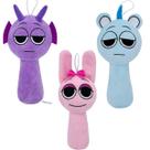 Brinquedo de pelúcia Sprunki Game Wenda Grey 25 cm para crianças e adultos Brinquedo de pelúcia Sprunki Game Wenda Grey 25 cm para crianças e adultos