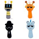 Brinquedo de pelúcia Sprunki Game Wenda Grey 25 cm para crianças e adultos Brinquedo de pelúcia Sprunki Game Wenda Grey 25 cm para crianças e adultos